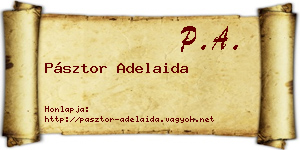 Pásztor Adelaida névjegykártya